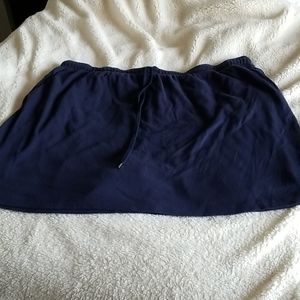 Blue cotton skort